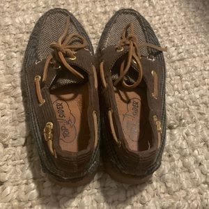 Sperry Top Sider Brown Tweed Shoes